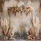 Kate Bohème Fleurs Pampas Porte Toile de fond conçue par Mini MakeBelieve - Kate Backdrop FR