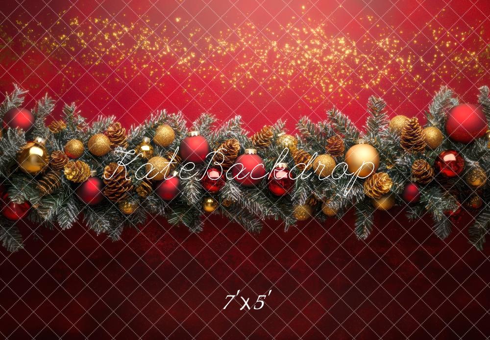 Kate Noël Guirlande Mur Rouge Décors Toile de fond conçue par Mini MakeBelieve - Kate Backdrop FR