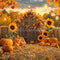 Kate Automne Citrouille Tournesol Grange Toile de fond conçue par Emetselch - Kate Backdrop FR