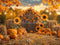 Kate Automne Citrouille Tournesol Grange Toile de fond conçue par Emetselch - Kate Backdrop FR