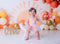 Kate Cake smash Ballons Lever du soleil Toile de fond conçue par Mandy Ringe - Kate Backdrop FR