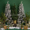 Kate Sapins de Noël Vert Famille Toile de fond conçue par Mandy Ringe - Kate Backdrop FR