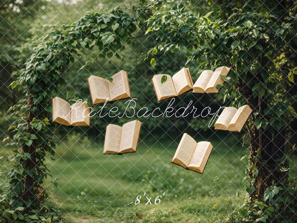 Kate Printemps Livre Arche Forêt Vert Toile de fond conçue par Emetselch - Kate Backdrop FR