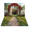 Offres Éclair #1 Kate Rose Arche Romantique Jardin Bokeh Toile de fond+Roses Jardin Chemin Sol Toile de fond - Kate Backdrop FR