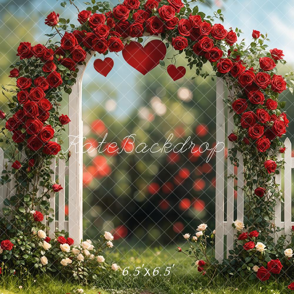 Kate Rose Arche Romantique Jardin Bokeh Toile de fond conçue par Emetselch - Kate Backdrop FR