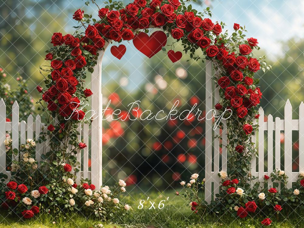 Kate Rose Arche Romantique Jardin Bokeh Toile de fond conçue par Emetselch - Kate Backdrop FR