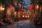 Kate Saint Valentin Romantique Rue Boutique Fleurs Toile de fond conçue par Emetselch - Kate Backdrop FR