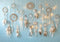 Kate Bohème Attrape-rêves Bleu Toile de fond conçue par Patty Robert - Kate Backdrop FR