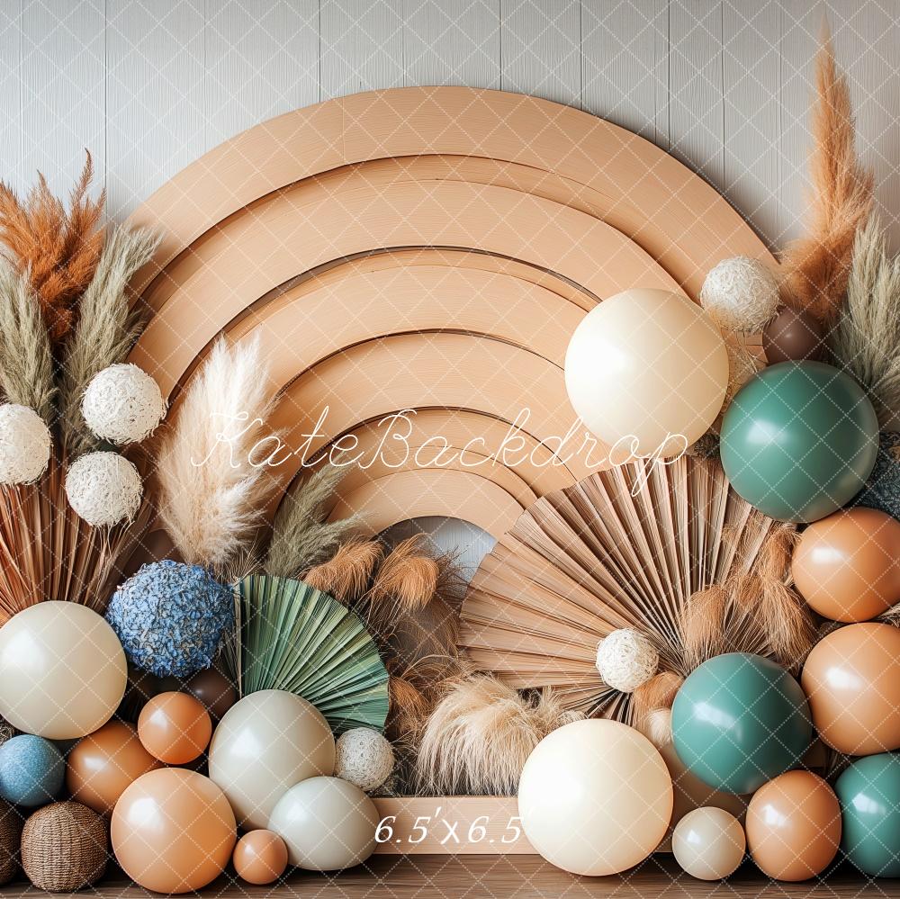 Kate Bohème Arche en bois Ballons Toile de fond conçue par Patty Robert - Kate Backdrop FR