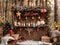 Kate Extérieur Bar à Chocolat chaud Forêt Toile de fond conçue par Patty Robert - Kate Backdrop FR