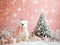 Kate Rose Flocon de neige Ours Noël Toile de fond conçue par Patty Robert - Kate Backdrop FR