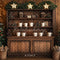 Kate Rustique Sapin de Noël Armoire Tasse Toile de fond conçue par Patty Robert - Kate Backdrop FR