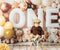 Kate Cake smash Ours Ballons Bébé Anniversaire Toile de fond conçue par Patty Roberts - Kate Backdrop FR