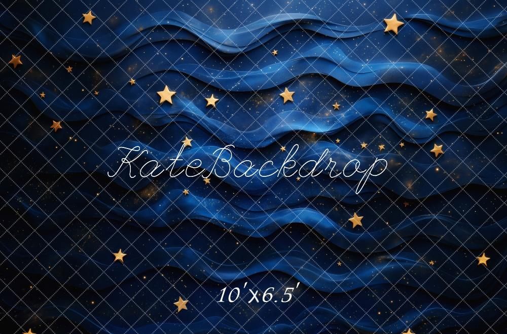 Kate Nuit étoilée Ciel Bleu Bébé Enfant Toile de fond conçue par Patty Robert - Kate Backdrop FR