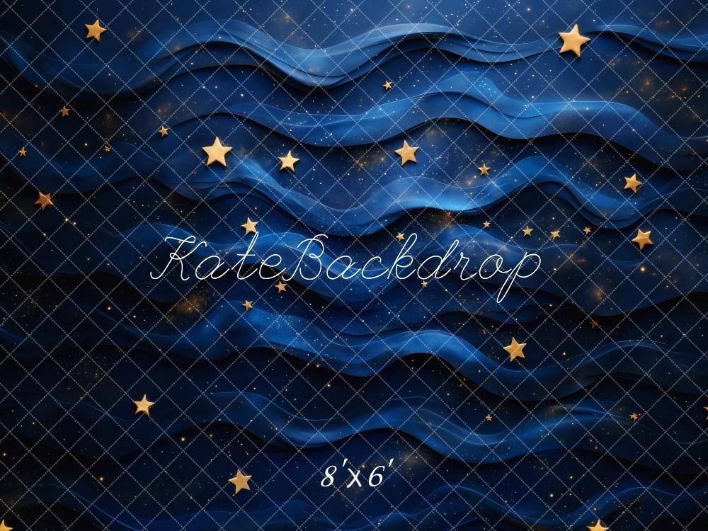 Kate Nuit étoilée Ciel Bleu Bébé Enfant Toile de fond conçue par Patty Robert - Kate Backdrop FR