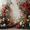 Kate Romantique Roses Florales Mur Blanc Toile de fond conçue par Emetselch - Kate Backdrop FR