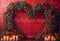 Kate Coeur Roses Arche Bougie Rouge Toile de fond conçue par Emetselch - Kate Backdrop FR