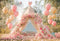 Kate Romantique Arche de fleurs Ballon Tente Toile de fond conçue par Emetselch - Kate Backdrop FR