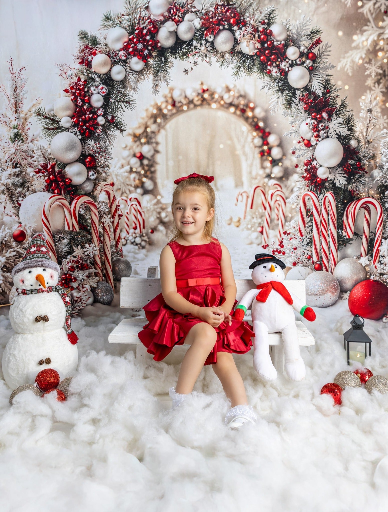 Kate Noël Canne à sucre Arche Neige Décors Toile de fond conçue par Emetselch - Kate Backdrop FR