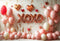 Kate Saint Valentin Ballons XOXO Cœur Toile de fond conçue par Emetselch - Kate Backdrop FR