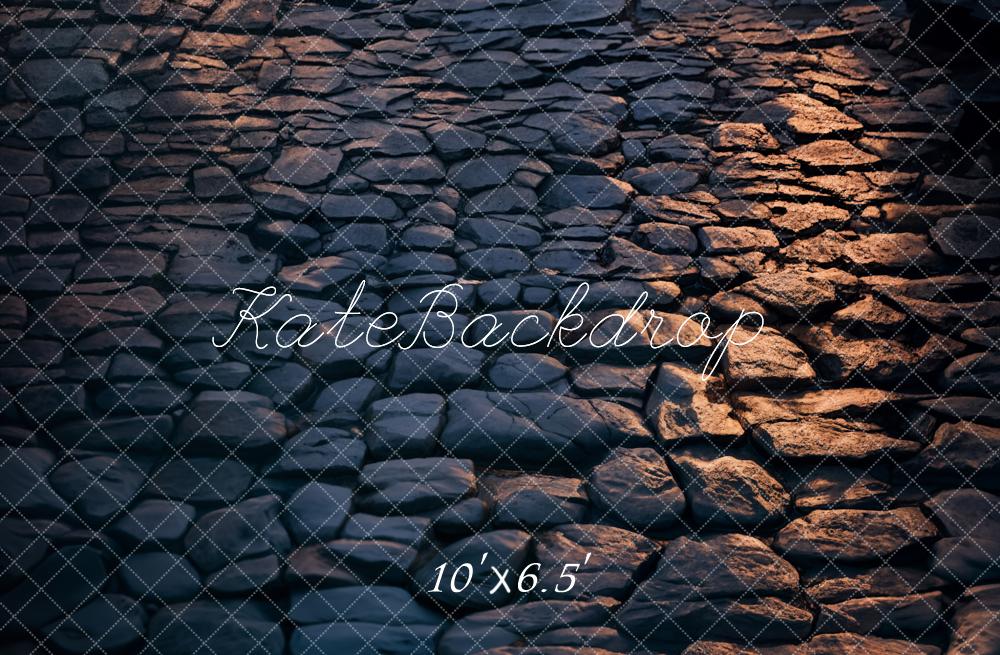 Kate Nuit Chemin Pavé Sol Toile de fond conçue par Emetselch - Kate Backdrop FR