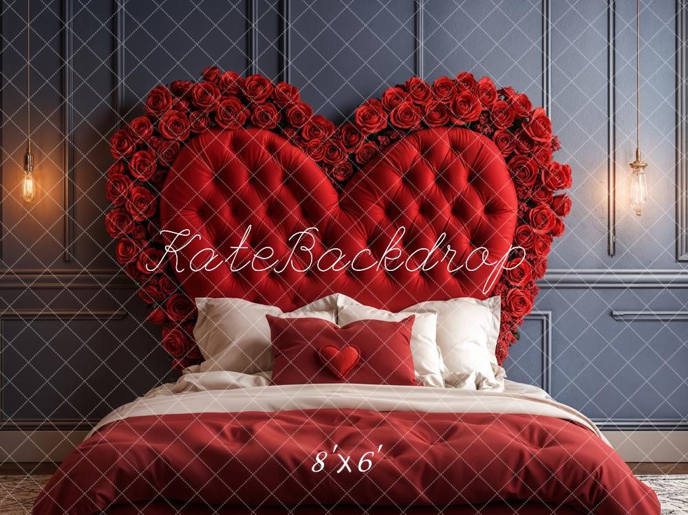 Kate Tête de lit Romantique Rouge Cœur Toile de fond conçue par Emetselch - Kate Backdrop FR