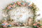 Kate Printemps Fleurs Arche Papillon Anniversaire Toile de fond conçue par Emetselch - Kate Backdrop FR