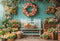 Kate Printemps Fleurs Pâques Mur en Bois Toile de fond conçue par Emetselch - Kate Backdrop FR