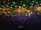 Kate Carnaval de Mardi Gras Bokeh Doré Toile de fond conçue par Patty Robert - Kate Backdrop FR