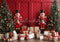 Kate Mur Rouge Noël Casse-Noisette Cadeaux Toile de fond conçue par Patty Robert - Kate Backdrop FR