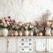 PROMO Kate Vintage Floral Printemps Vase Toile de fond conçue par Patty Robert - Kate Backdrop FR