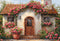Kate Printemps Maison Roses Ensoleillé Toile de fond conçue par Emetselch - Kate Backdrop FR