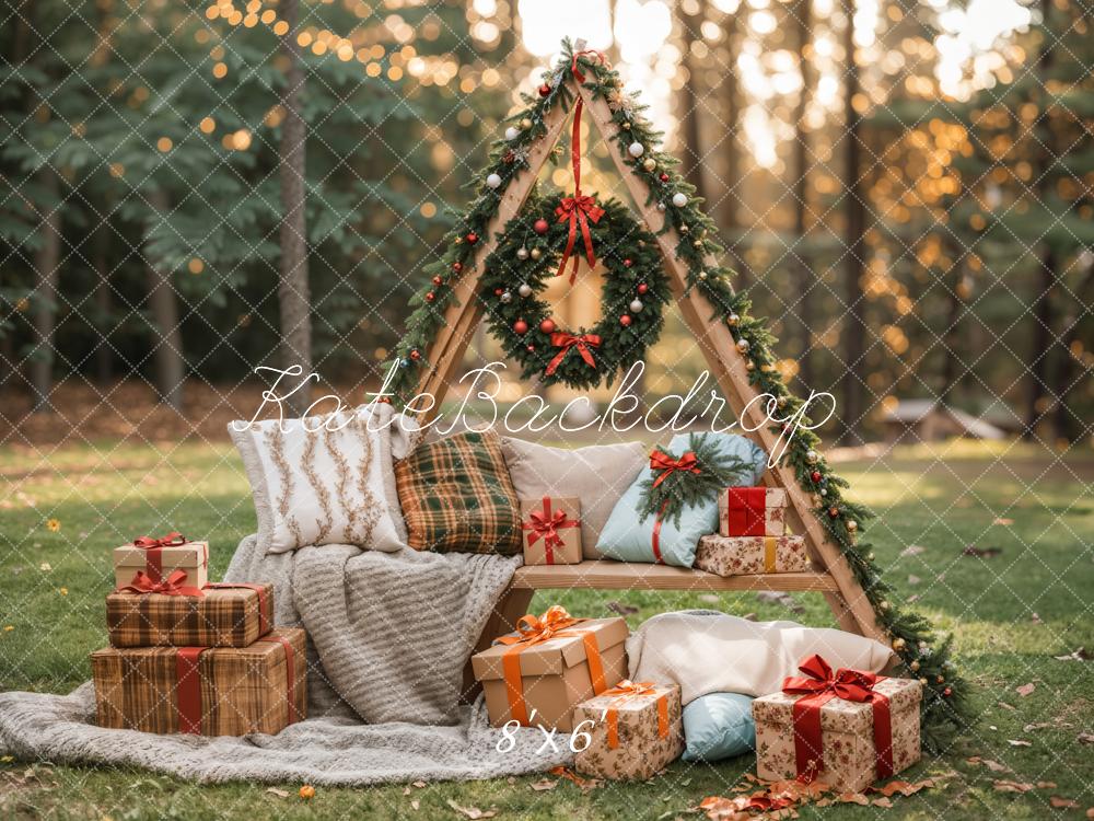 Kate Noël Cadeaux Extérieur Oreiller Forêt Toile de fond conçue par Emetselch - Kate Backdrop FR