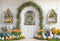 Kate Pâques Lapin Fleurs Arche Porte Toile de fond conçue par Emetselch - Kate Backdrop FR