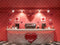 Kate Saint Valentin Bar à Café Rouge Cœur Toile de fond conçue par Emetselch - Kate Backdrop FR