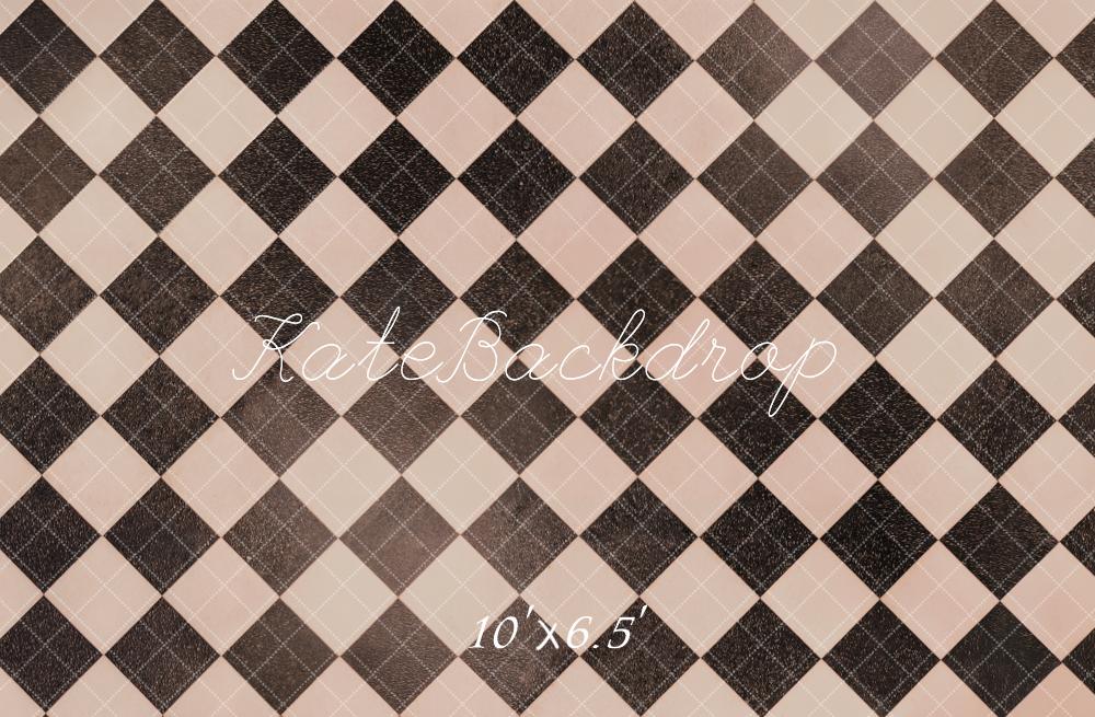 Kate Rétro Motif à carreaux Sol Toile de fond conçue par Emetselch - Kate Backdrop FR