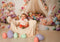 Kate Pâques Lapin Fleurs Tente Coloré Toile de fond conçue par Emetselch - Kate Backdrop FR