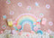 PROMO Kate Cake smash Bonbons Arc-en-ciel Beignet Toile de fond conçue par Megan Leigh - Kate Backdrop FR