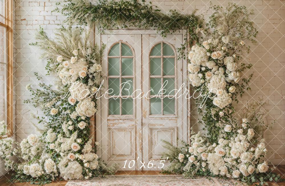 Kate Printemps Mariage Fleurs Porte Toile de fond conçue par Emetselch - Kate Backdrop FR