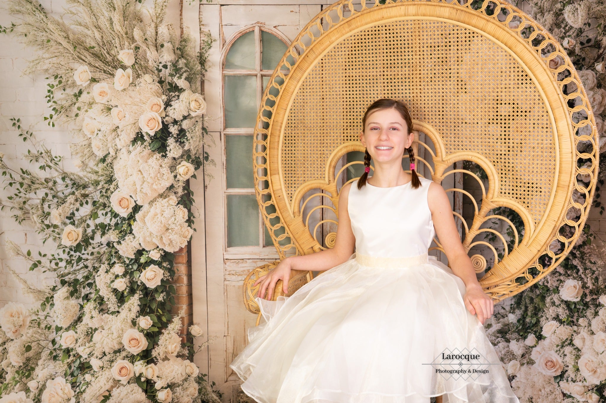 Kate Printemps Mariage Fleurs Porte Toile de fond conçue par Emetselch - Kate Backdrop FR