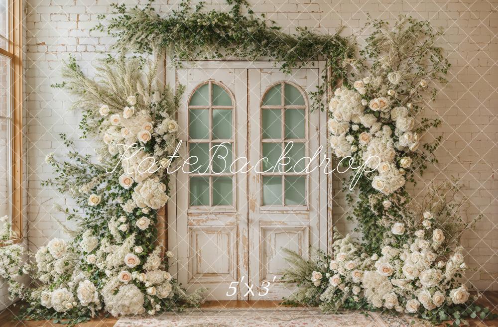 Kate Printemps Mariage Fleurs Porte Toile de fond conçue par Emetselch - Kate Backdrop FR