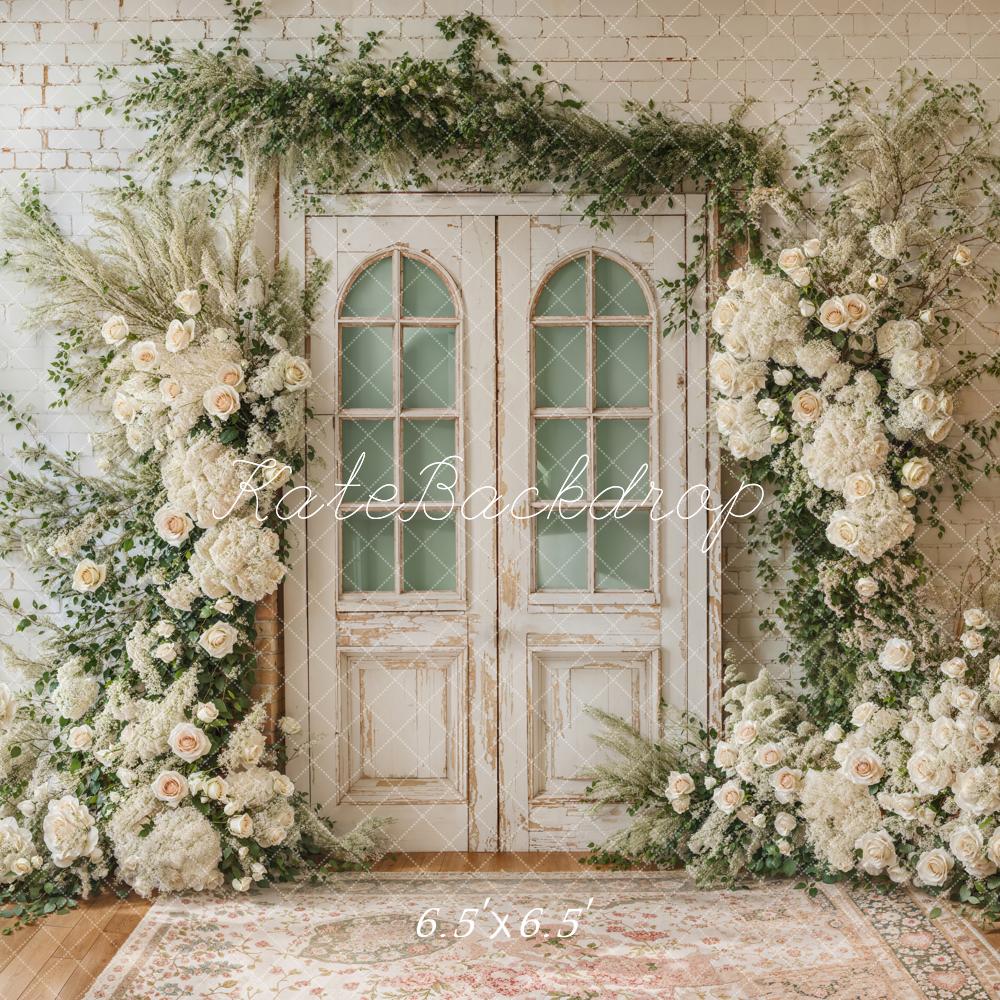 Kate Printemps Mariage Fleurs Porte Toile de fond conçue par Emetselch - Kate Backdrop FR