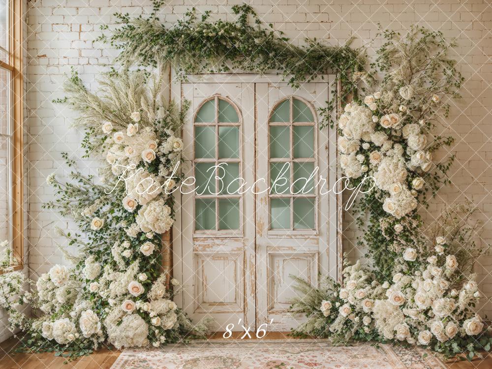 Kate Printemps Mariage Fleurs Porte Toile de fond conçue par Emetselch - Kate Backdrop FR