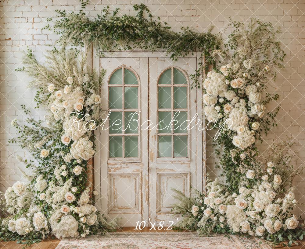 Kate Printemps Mariage Fleurs Porte Toile de fond conçue par Emetselch - Kate Backdrop FR