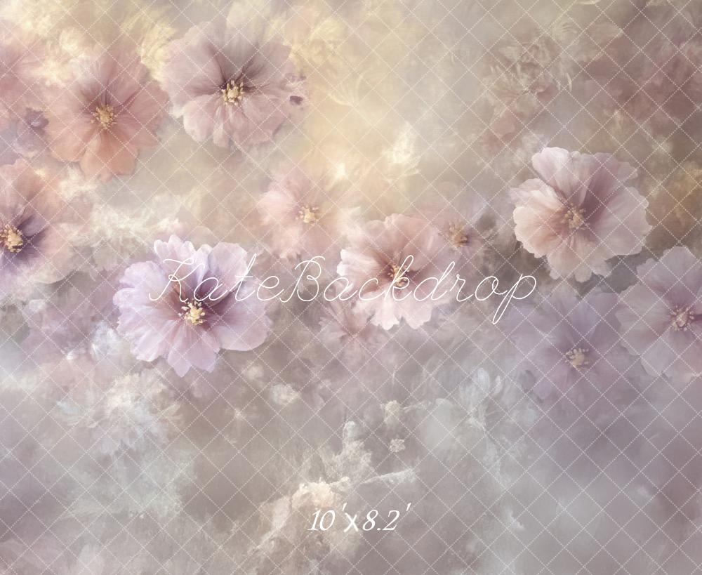 Kate Doux Rose Beaux-arts Fleurs Toile de fond conçue par Lidia Redekopp - Kate Backdrop FR