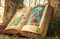 Kate Saint Valentin Fantastique Livre Roses Toile de fond conçue par Chain Photographie - Kate Backdrop FR