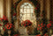 Kate Saint Valentin Vintage Fenêtre Roses Mariage Toile de fond conçue par Emetselch - Kate Backdrop FR