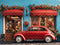 Kate Saint Valentin Voiture Roses Café Toile de fond conçue par Emetselch - Kate Backdrop FR