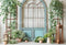Kate Printemps Porte Bleue Verdure Fleurs Toile de fond conçue par Emetselch - Kate Backdrop FR