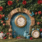 Kate Saint Valentin Horloge Jardin Alice Toile de fond conçue par Emetselch - Kate Backdrop FR